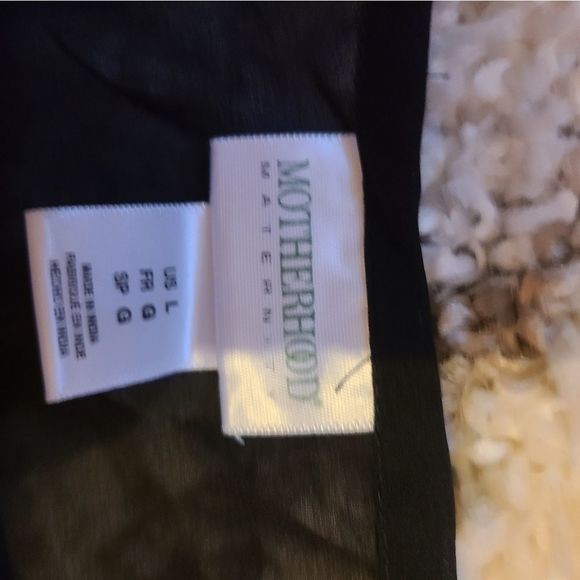 Motherhood maternity shirt pink & black size large - Picture 2 of 2